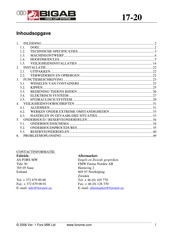 Bigab 17-20 Gebruiksaanwijzing