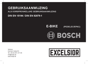 HARTJE BOSCH EXCELSIOR E-BIKE Gebruiksaanwijzing