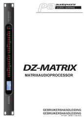 Audiophony PA DZ-MATRIX Gebruikershandleiding