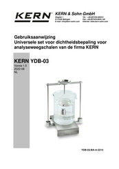 KERN and SOHN YDB-03 Gebruiksaanwijzing