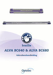 Optelec braille ALVA BC680 Gebruikershandleiding