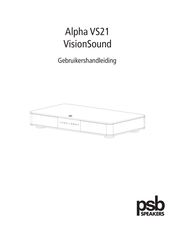 PSB Speakers Alpha VS21 VisionSound Gebruikershandleiding