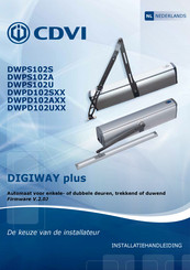 CDVI DIGIWAY plus DWPD102S Series Installatiehandleiding