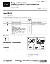 Toro Multi Pro 1750 Installatie-Instructies