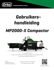 ORKEL MP2000-X Compactor Gebruikershandleiding