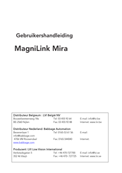 LVI MagniLink Mira Gebruikershandleiding