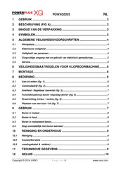 Powerplus XQ POWXQ5203 Gebruiksaanwijzing