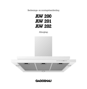 Gaggenau AW 200 Bedienings- En Montagehandleiding