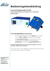 Panacol-Elosol UV-H 255 Bedieningshandleiding