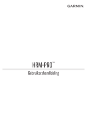 Garmin HRM-PRO Gebruikershandleiding