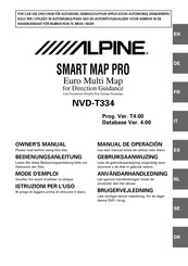 Alpine SMART MAP PRO NVD-T334 Gebruiksaanwijzing