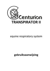 Centurion TRANSPIRATOR II Gebruiksaanwijzing