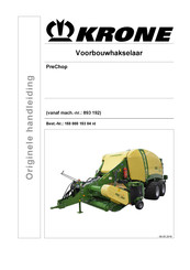 Krone PreChop 893 192 Originele Handleiding