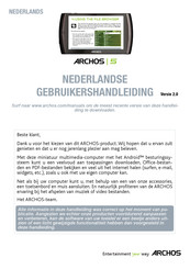 Archos 5 Gebruikershandleiding