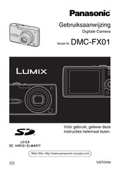 Panasonic Lumix DMC-FX01 Gebruiksaanwijzing