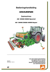 Amazone AD 3000 Special Bedieningshandleiding