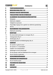 Powerplus POWX04761 Gebruiksaanwijzing