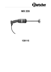 Bartscher MX 235 Gebruiksaanwijzing
