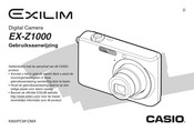 Casio Exilim EX-Z1000 Gebruiksaanwijzing