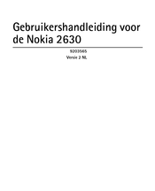 Nokia 2630 Gebruikershandleiding