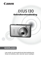 Canon IXUS 130 Gebruikershandleiding