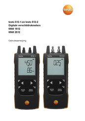 TESTO 0560 2512 Gebruiksaanwijzing