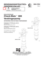 Graco Check-Mate 800 Bedieningsinstructies