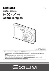 Casio Exilim EX-Z9 Gebruikersgids