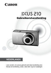 Canon IXUS 210 Gebruikershandleiding