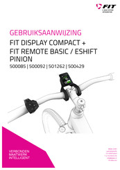 Biketec AG FIT ESHIFT PINION Gebruiksaanwijzing