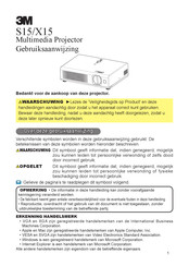 3M S15 Gebruiksaanwijzing