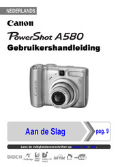 Canon PowerShot A580 Gebruikershandleiding