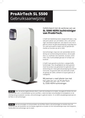 HealthyAir ProAirTech SL 5500 Gebruiksaanwijzing