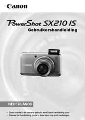 Canon PowerShot SX210 IS Gebruikershandleiding