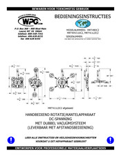 WPG MRT49DC2 Bedieningsinstructies