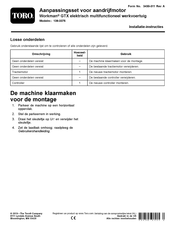 Toro Workman GTX Installatie-Instructies