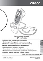 Omron E4 Tens Gebruiksaanwijzing