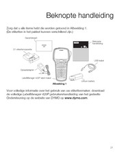 Dymo LabelManager 420P Beknopte Handleiding