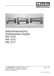 Miele professional PM 1217 Gebruiksaanwijzing