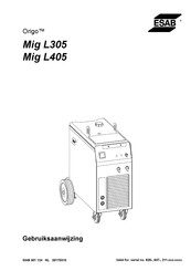 ESAB Origo Mig L405 Gebruiksaanwijzing