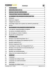 Powerplus POWX221 Gebruiksaanwijzing