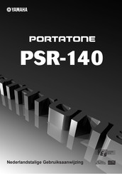 Yamaha PORTATONE PSR-140 Gebruiksaanwijzing