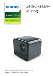 Philips PicoPix Nano PPX120 Gebruiksaanwijzing