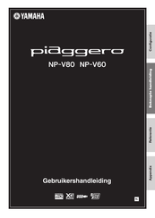 Yamaha piaggero NP-V60 Gebruikershandleiding