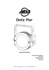 ADJ Dotz Par Gebruikershandleiding