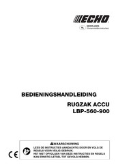 Echo LBP-560-900 Bedieningshandleiding