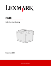 Lexmark C510 Gebruikershandleiding