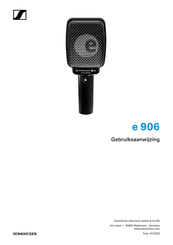 Sennheiser e 906 Gebruiksaanwijzing