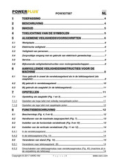 Powerplus POWX07587 Handleiding