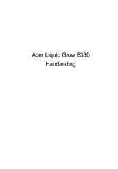 Acer Liquid Glow E330 Handleiding